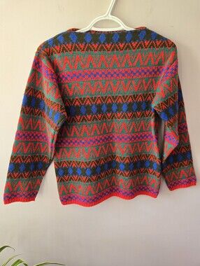 Vintage Lapplandia Sweden 100% Wool Nordic Sweater